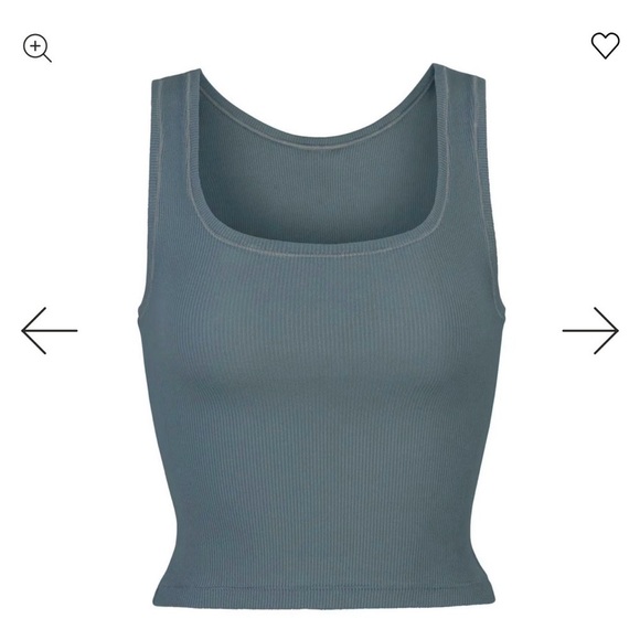 Skims Cotton Ribbed Tank, Kyanite - Picture 5 of 5